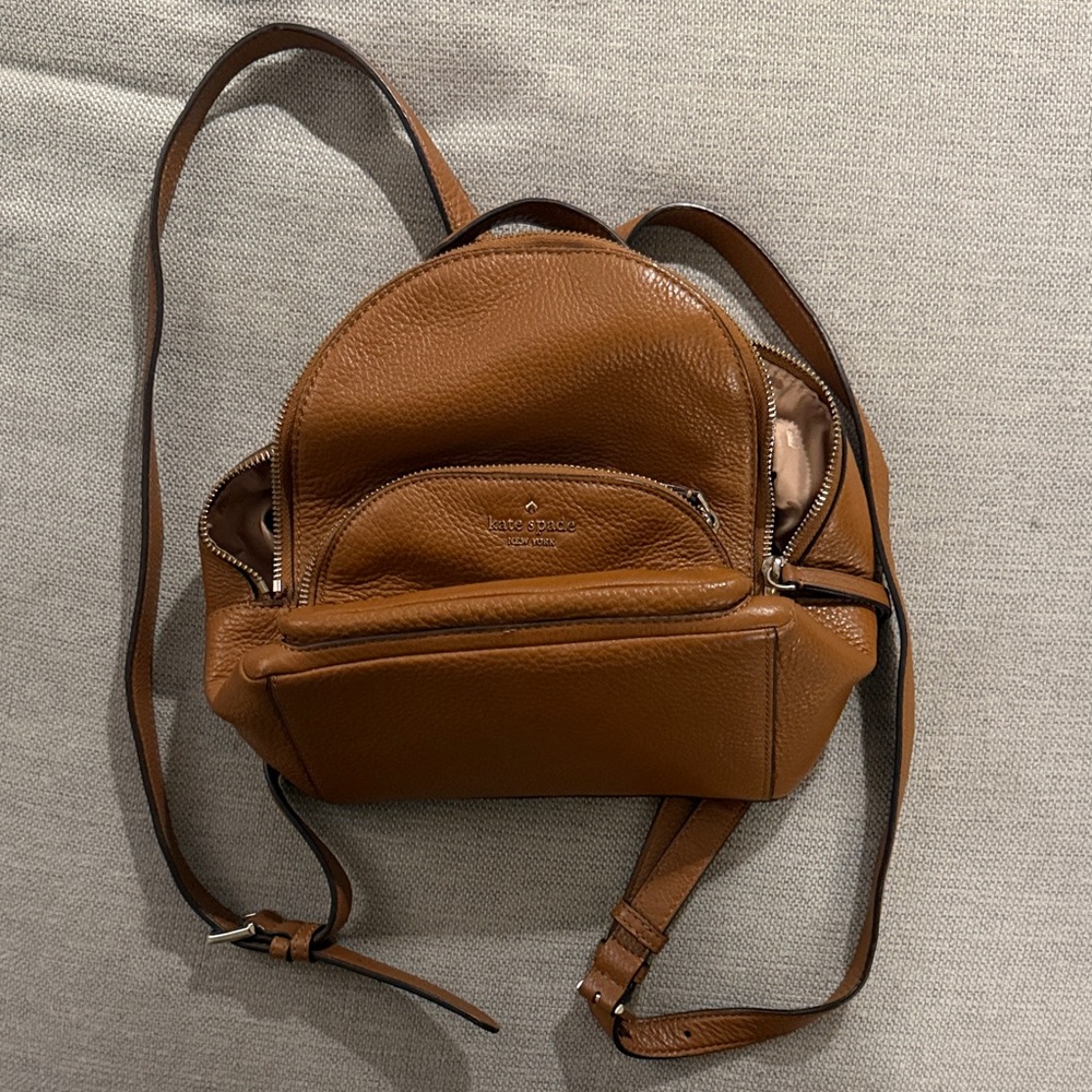 Kate Spade Tan Leather Backpack